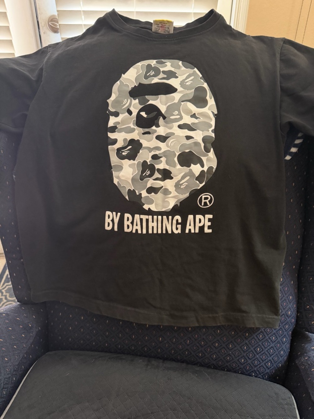 BY BATHING APE Black Short Sleeve Logo Tee
